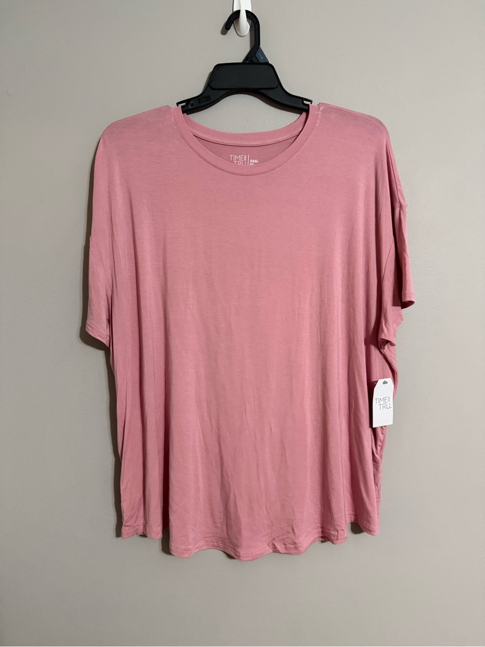 Time and Tru Soft Mauve Crewneck Tunic Tee XXXL (22)